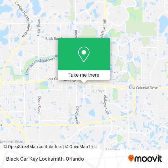Black Car Key Locksmith map