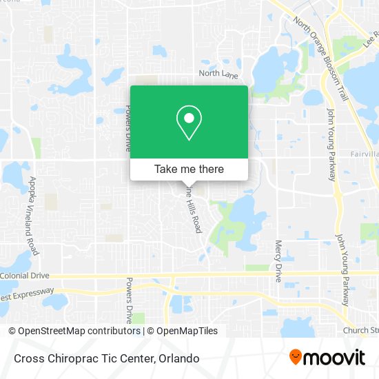Cross Chiroprac Tic Center map