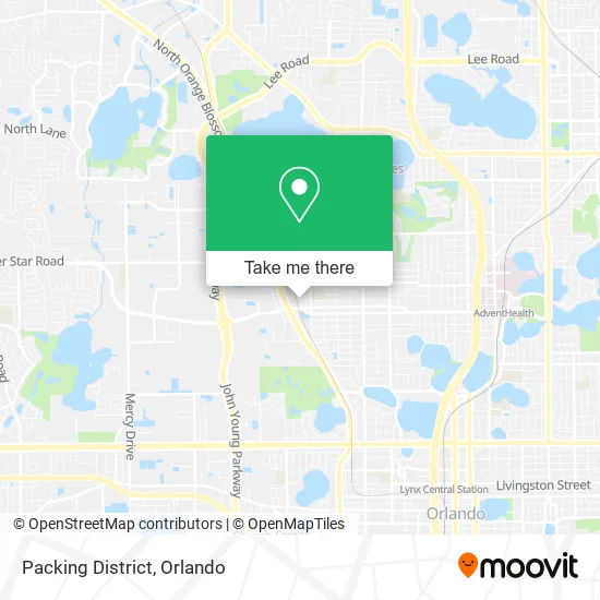 Packing District map