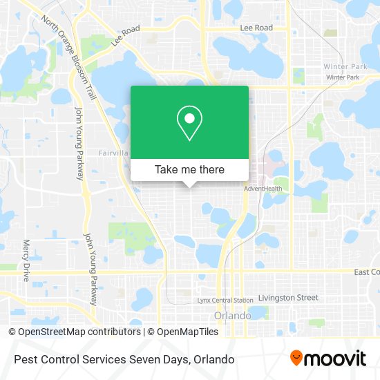 Mapa de Pest Control Services Seven Days