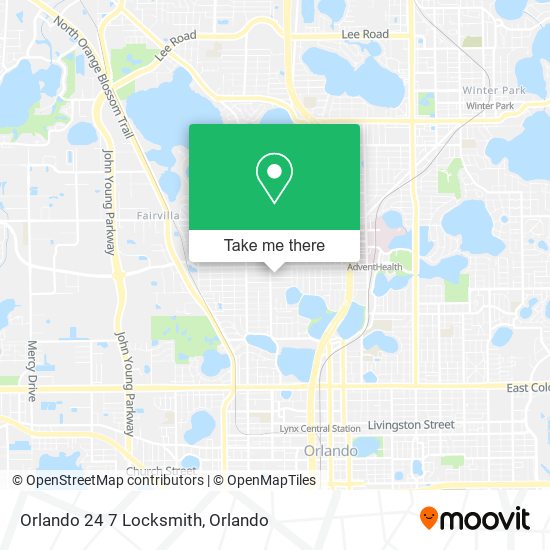 Orlando 24 7 Locksmith map