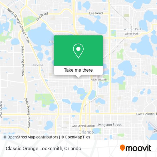 Mapa de Classic Orange Locksmith
