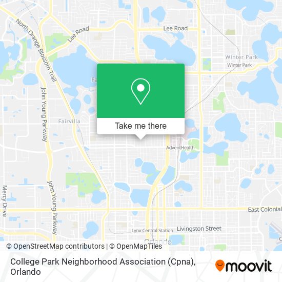 College Park Neighborhood Association (Cpna) map