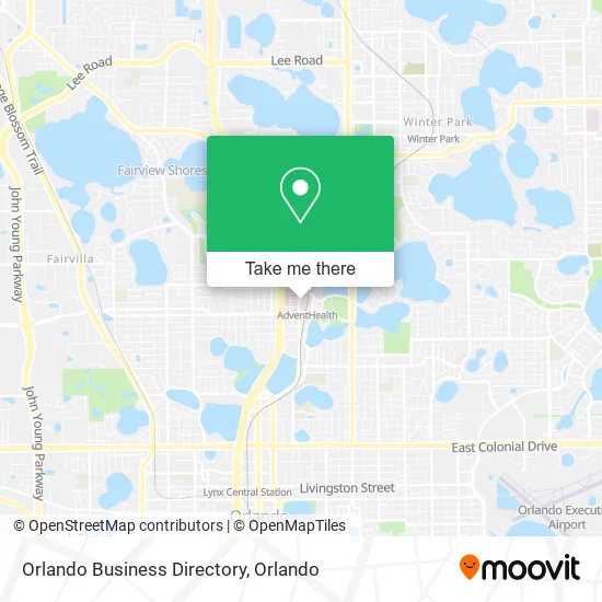 Mapa de Orlando Business Directory
