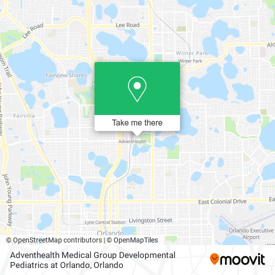 Adventhealth Medical Group Developmental Pediatrics at Orlando map