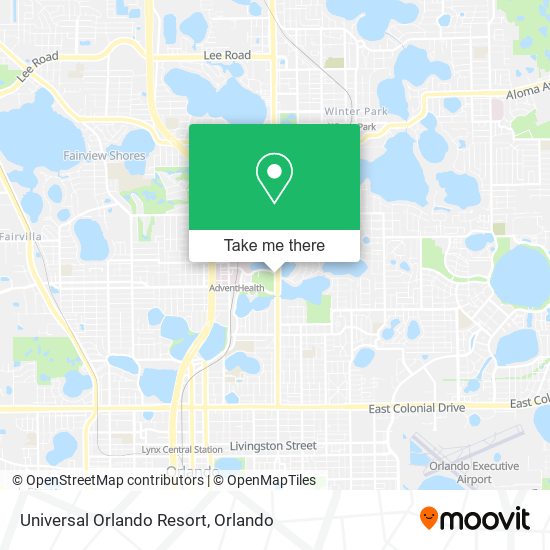 Mapa de Universal Orlando Resort