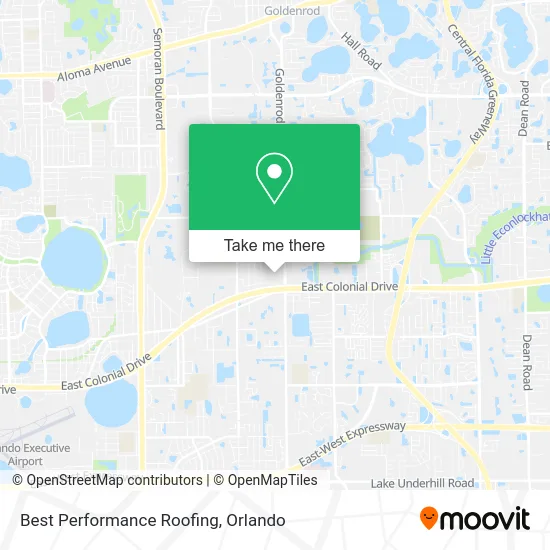 Best Performance Roofing map