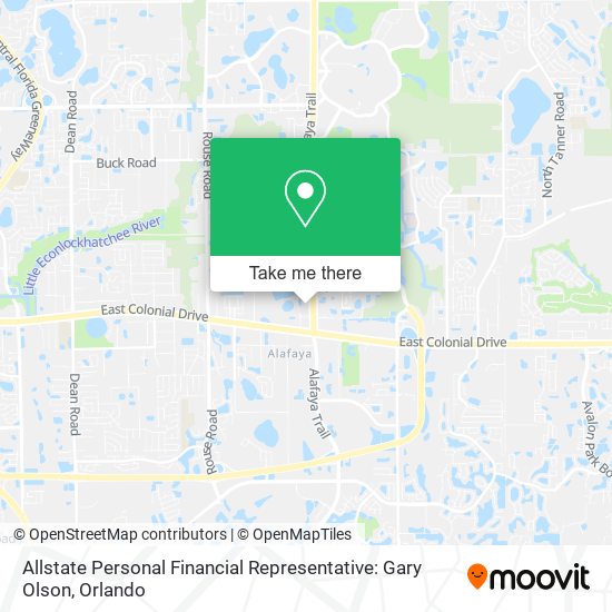 Mapa de Allstate Personal Financial Representative: Gary Olson