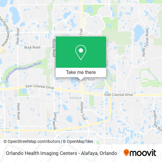 Orlando Health Imaging Centers - Alafaya map