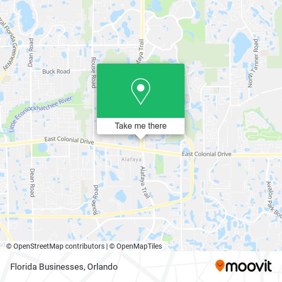 Mapa de Florida Businesses