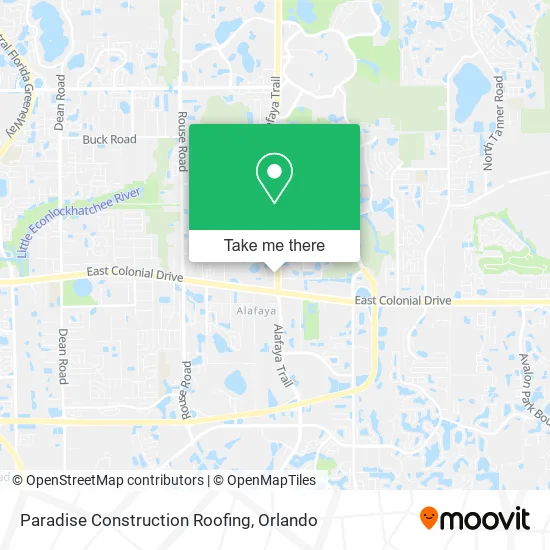 Paradise Construction Roofing map