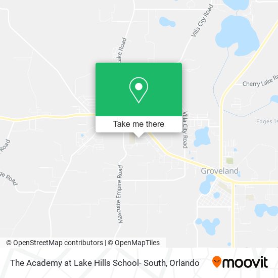 The Academy at Lake Hills School- South map