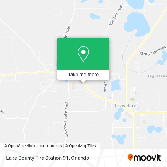 Lake County Fire Station 91 map