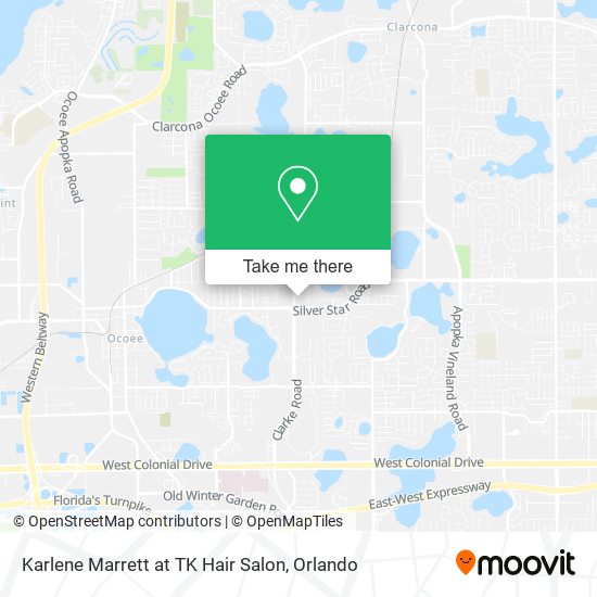 Karlene Marrett at TK Hair Salon map