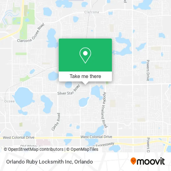 Orlando Ruby Locksmith Inc map