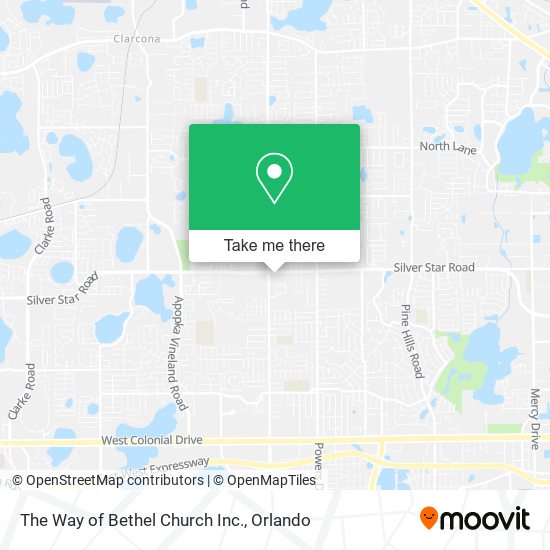 The Way of Bethel Church Inc. map