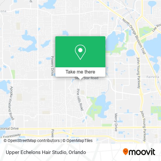 Mapa de Upper Echelons Hair Studio