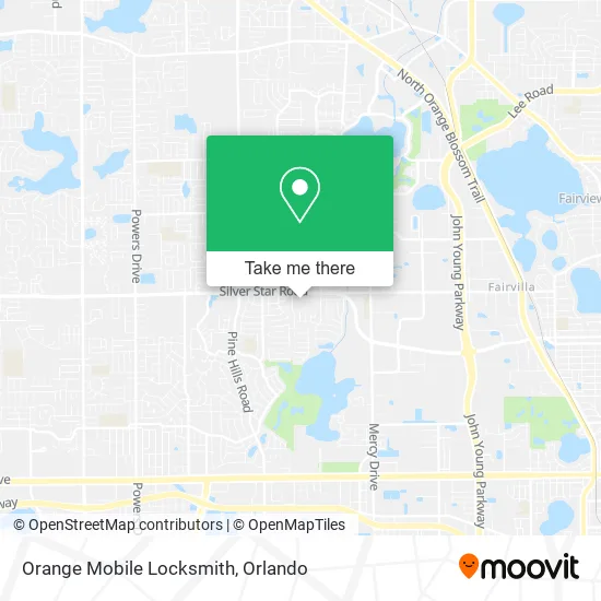 Orange Mobile Locksmith map