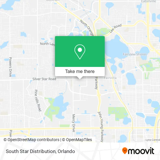 Mapa de South Star Distribution