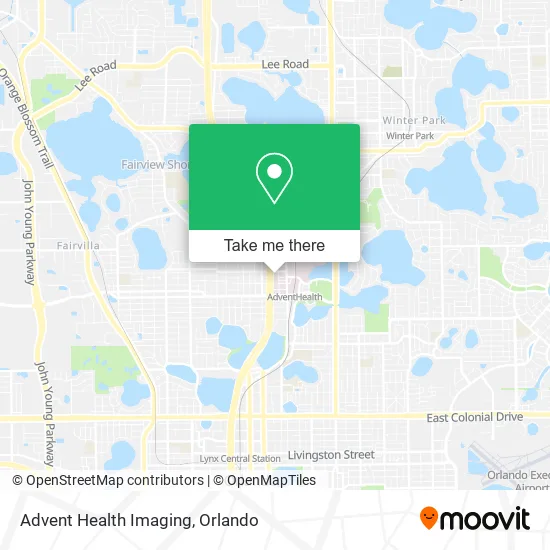 Mapa de Advent Health Imaging