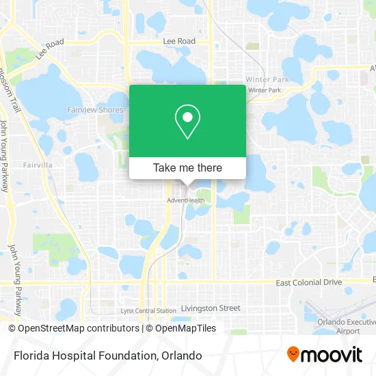 Mapa de Florida Hospital Foundation