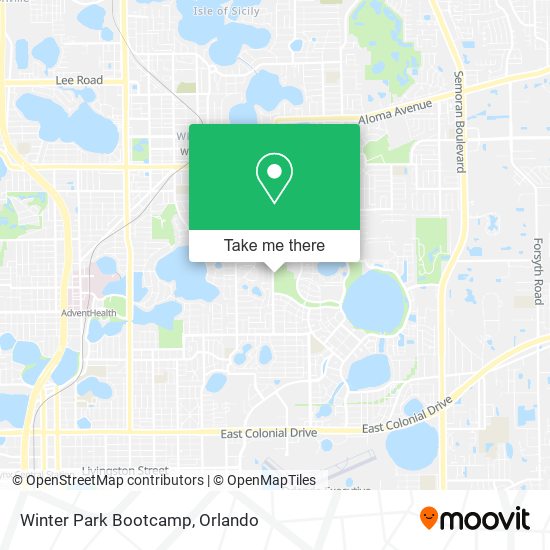 Mapa de Winter Park Bootcamp