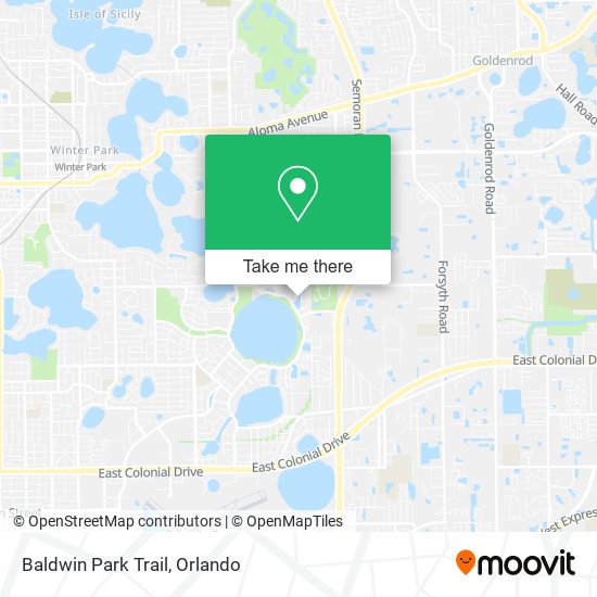 Mapa de Baldwin Park Trail