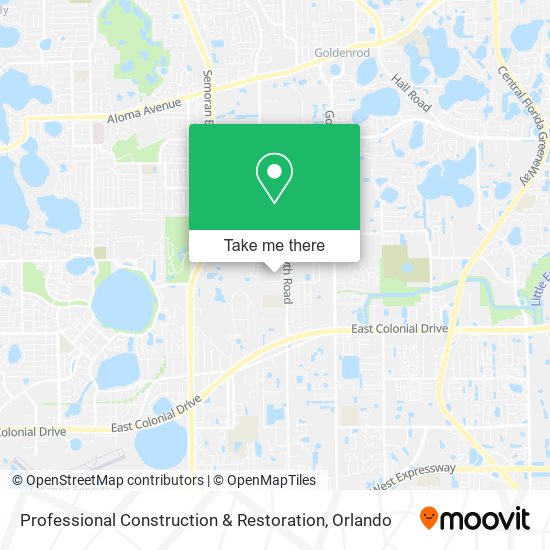 Mapa de Professional Construction & Restoration