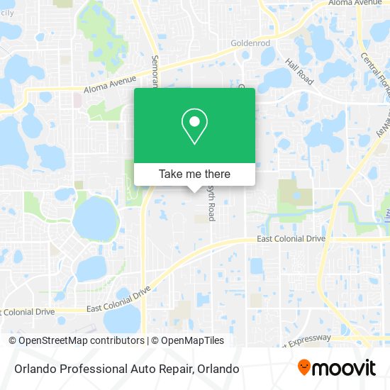 Mapa de Orlando Professional Auto Repair