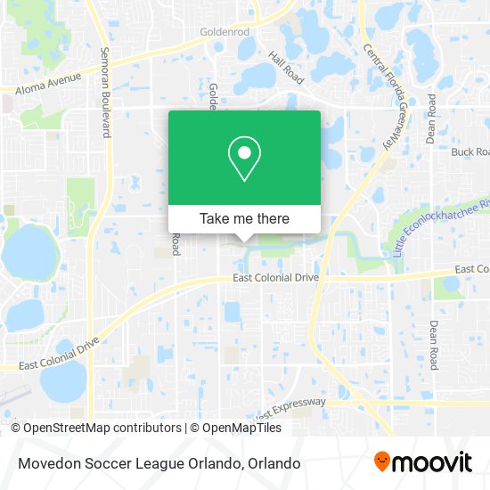 Movedon Soccer League Orlando map
