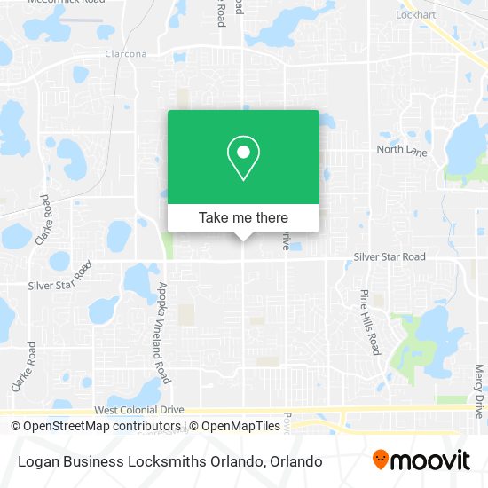 Logan Business Locksmiths Orlando map