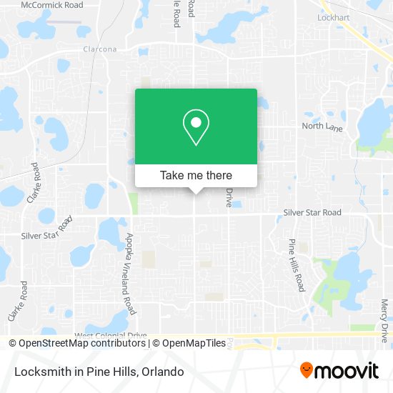 Mapa de Locksmith in Pine Hills