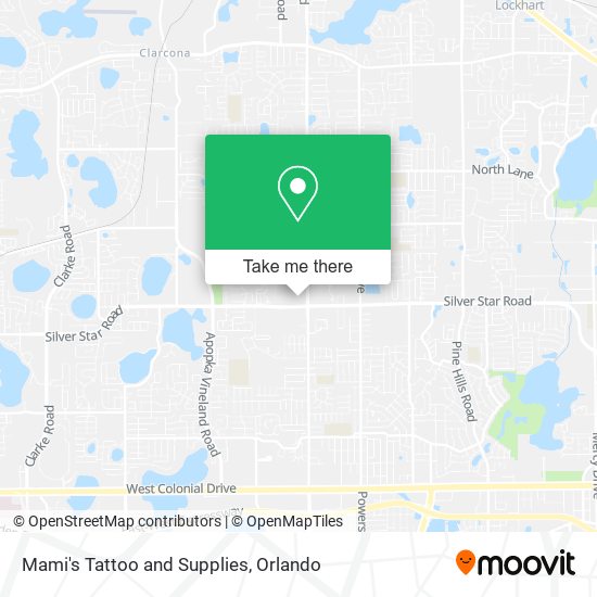 Mami's Tattoo and Supplies map