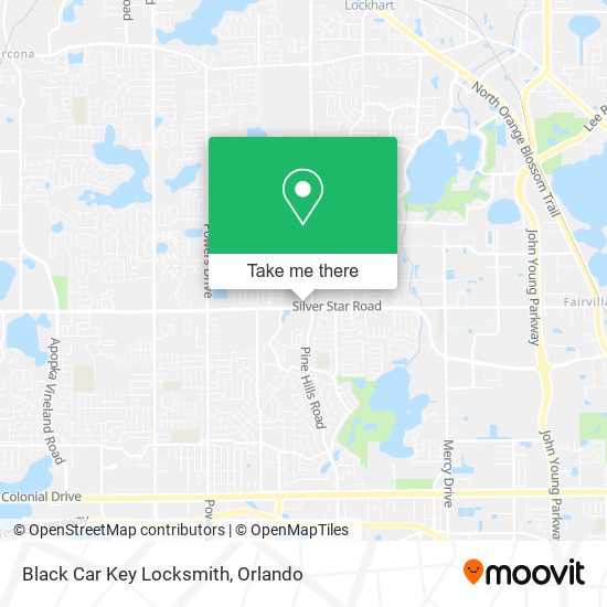 Mapa de Black Car Key Locksmith