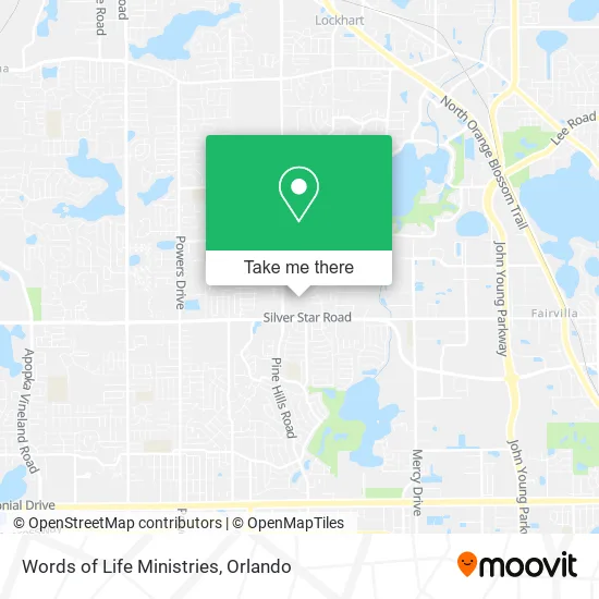 Words of Life Ministries map