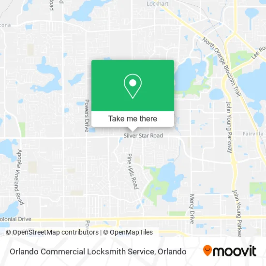 Mapa de Orlando Commercial Locksmith Service