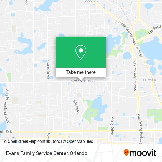 Mapa de Evans Family Service Center