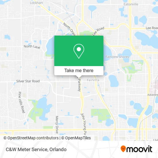 C&W Meter Service map
