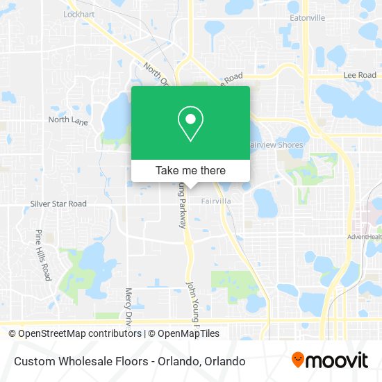 Custom Wholesale Floors - Orlando map