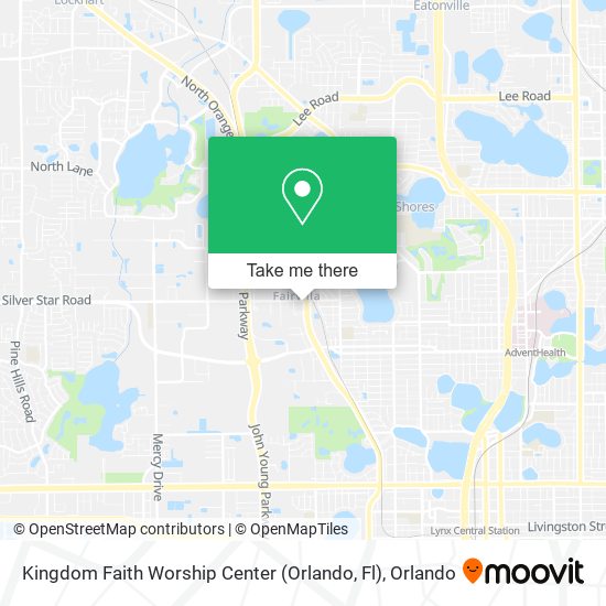 Kingdom Faith Worship Center (Orlando, Fl) map