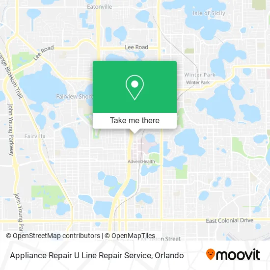 Appliance Repair U Line Repair Service map