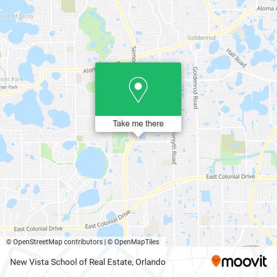 New Vista School of Real Estate map