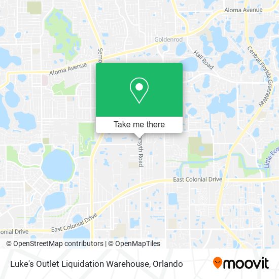 Mapa de Luke's Outlet Liquidation Warehouse
