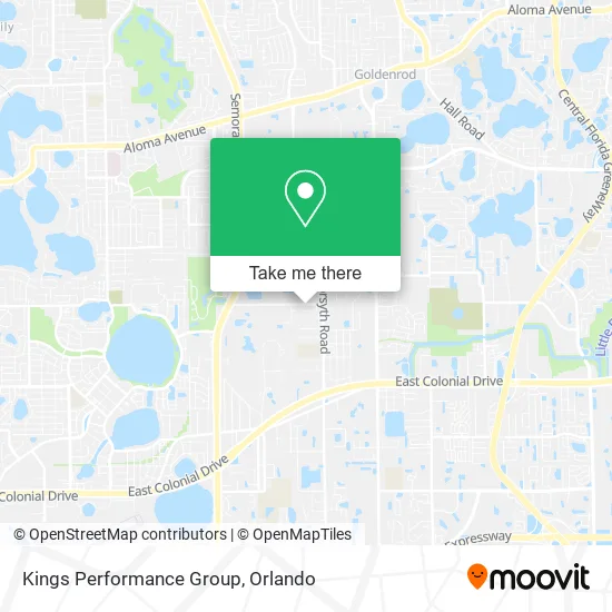 Mapa de Kings Performance Group