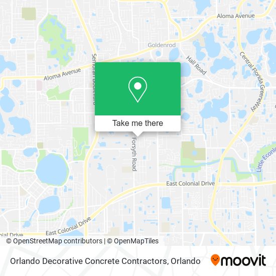 Mapa de Orlando Decorative Concrete Contractors