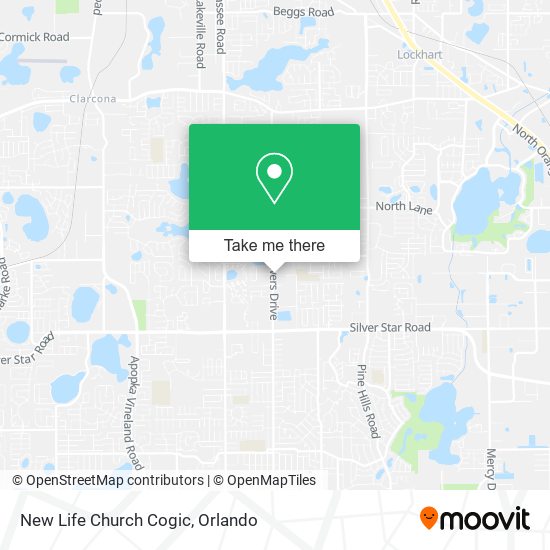 New Life Church Cogic map