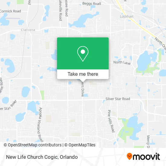 New Life Church Cogic map