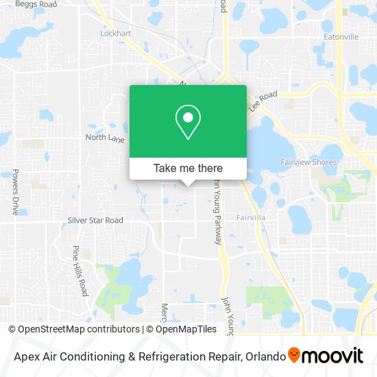 Mapa de Apex Air Conditioning & Refrigeration Repair