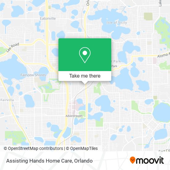 Mapa de Assisting Hands Home Care