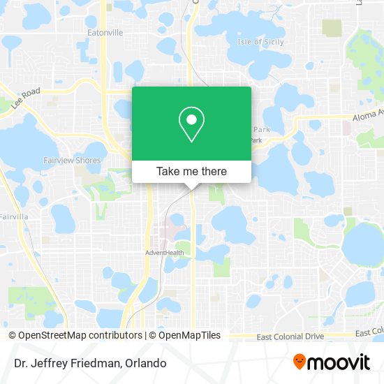 Dr. Jeffrey Friedman map